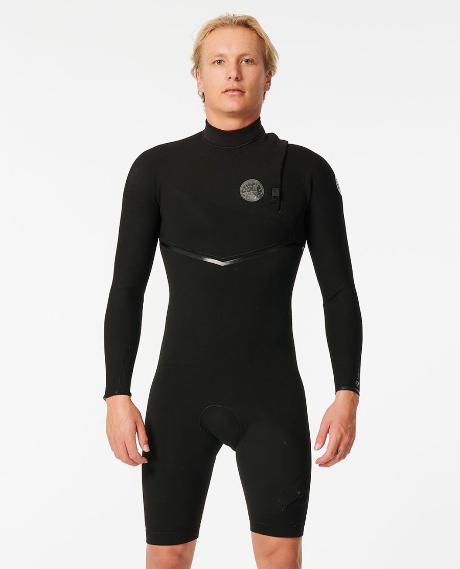 e-bomb 2mm zip free springsuit met lange mouwen en korte pijpen