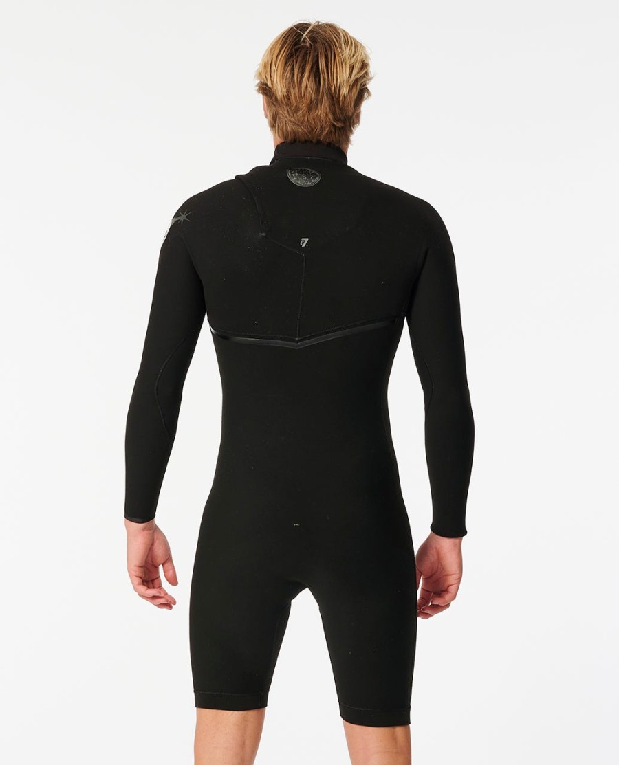 e-bomb 2mm zip free springsuit met lange mouwen en korte pijpen