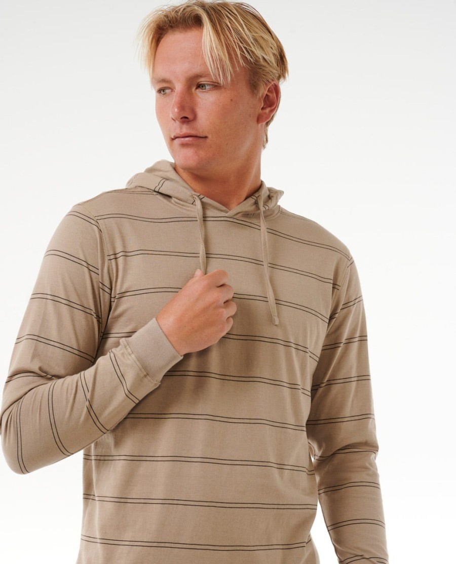 effen gestreepte hoodie
