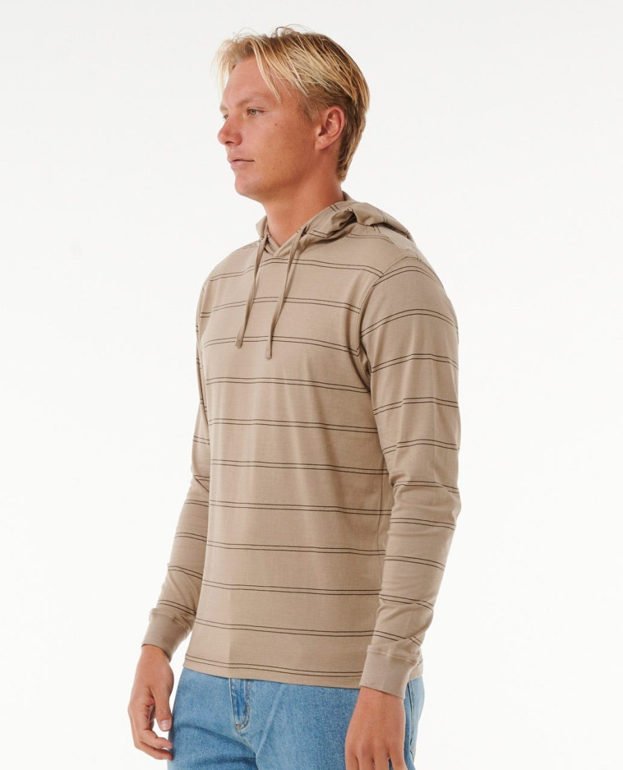 effen gestreepte hoodie