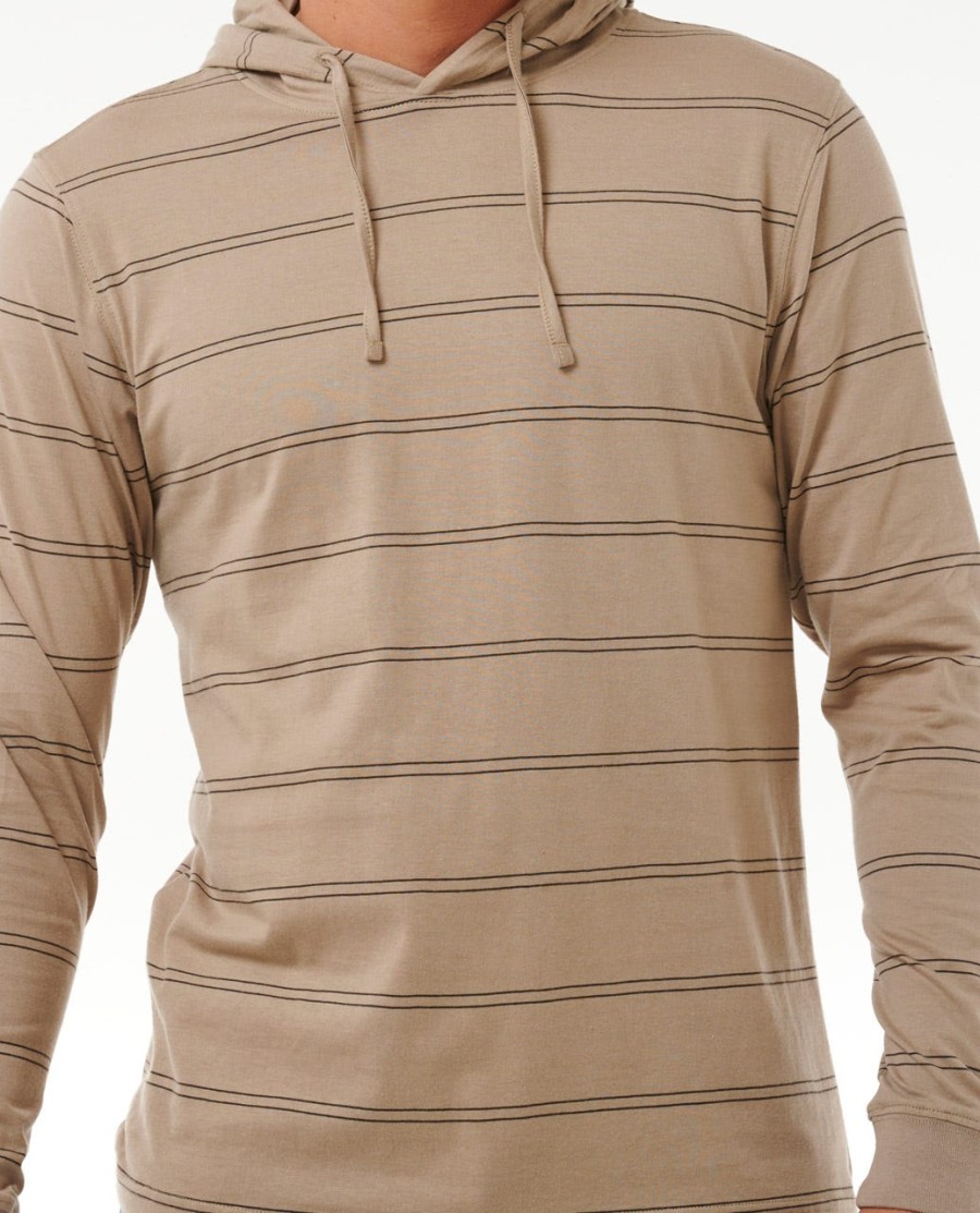 effen gestreepte hoodie