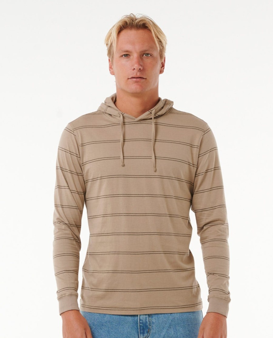 effen gestreepte hoodie