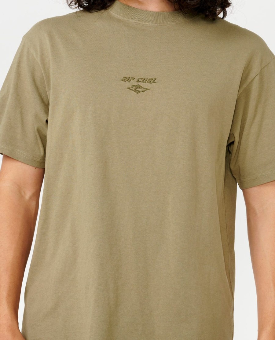 t-shirt met vervagend borduurwerk