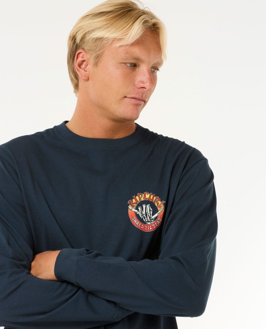 shred til t-shirt met lange mouwen