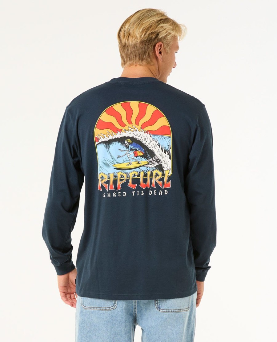 shred til t-shirt met lange mouwen
