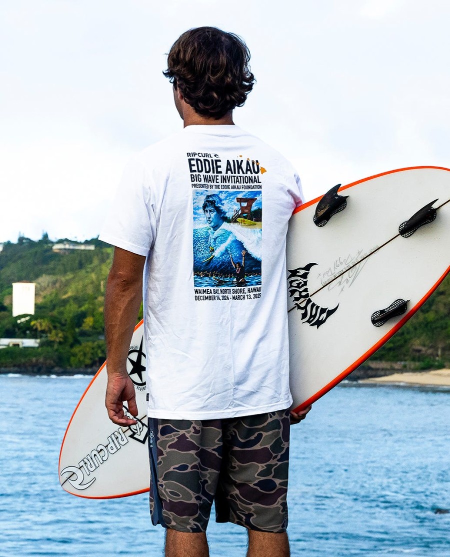 eddie would go poster t-shirt