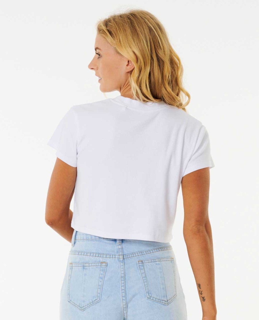 klassiek geribbeld t-shirt