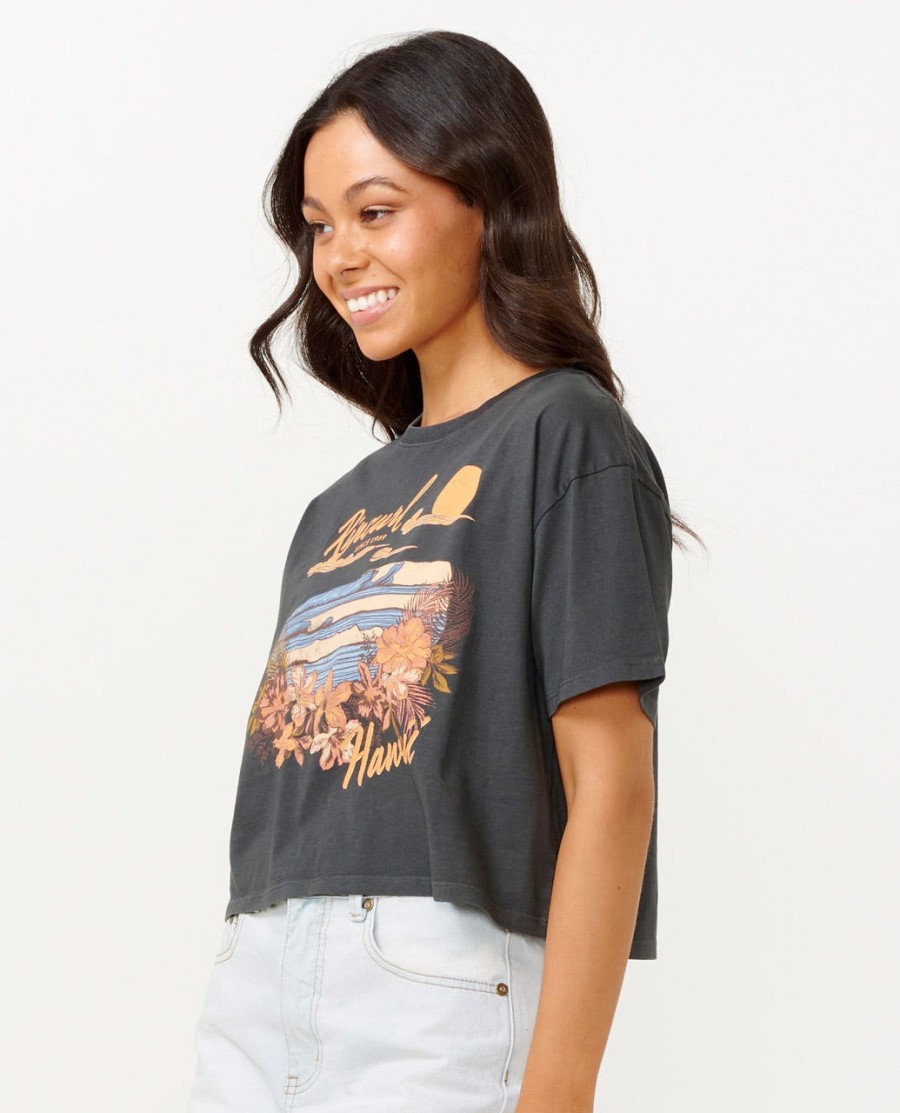 wave gliders crop tee