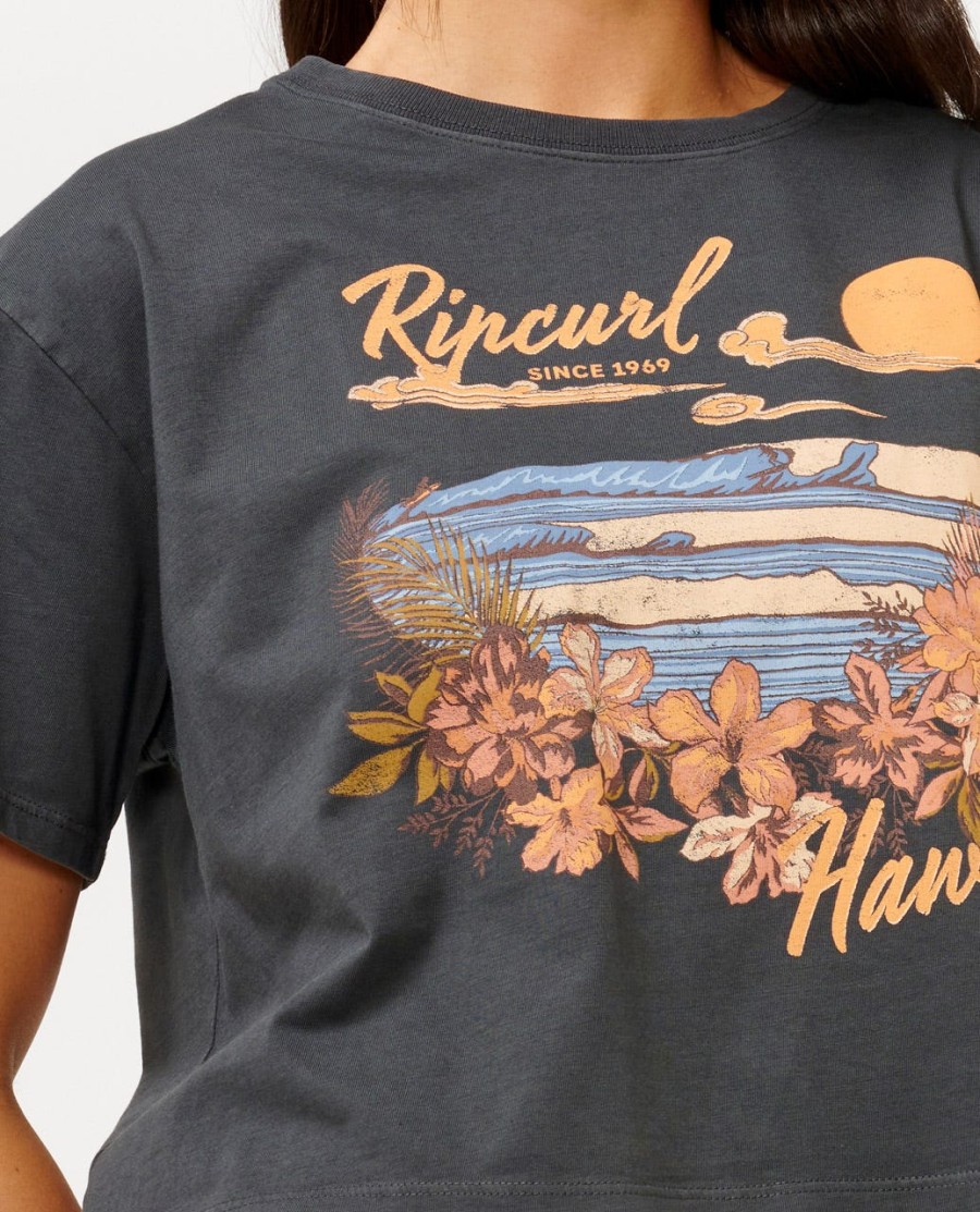 wave gliders crop tee