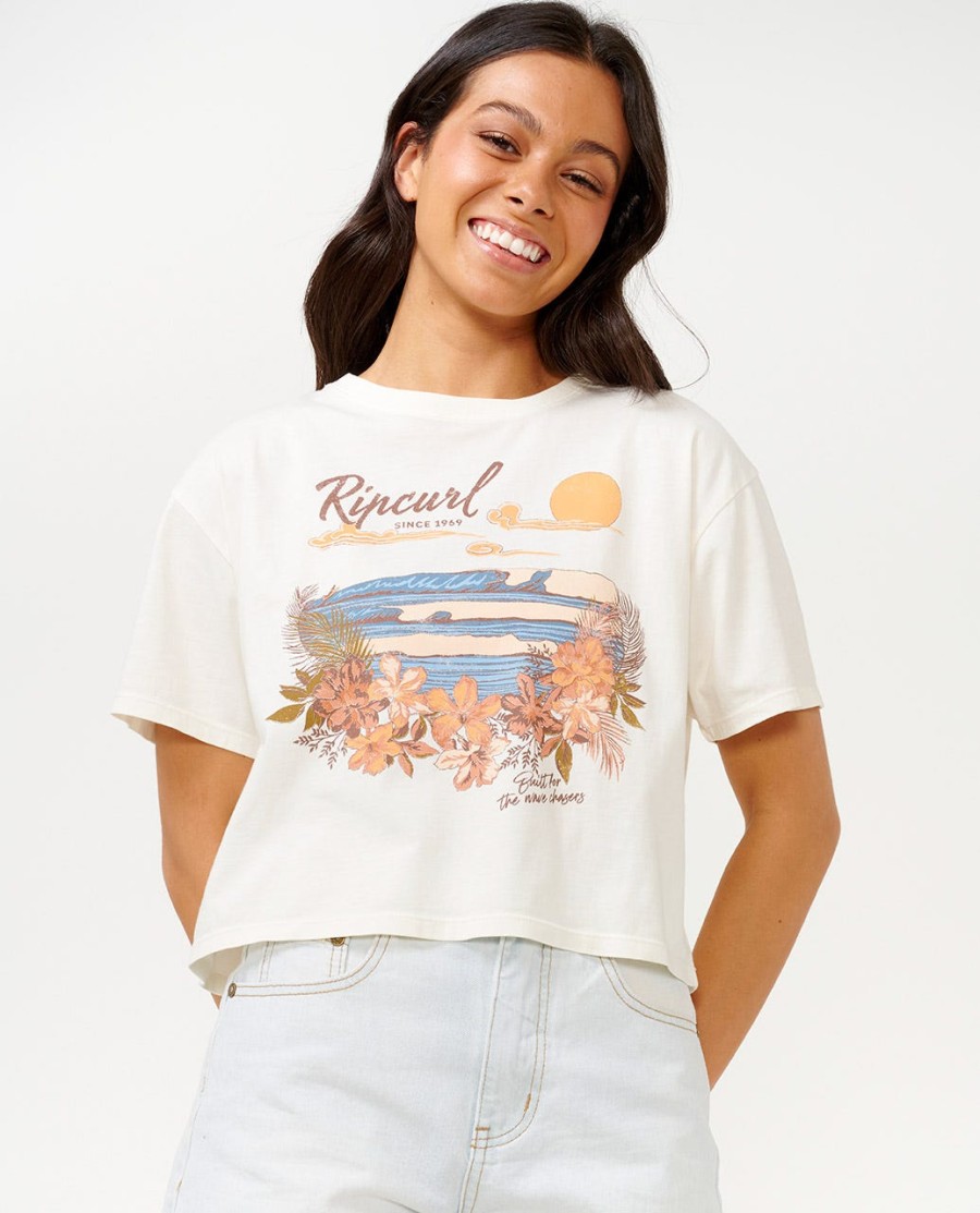wave gliders crop tee