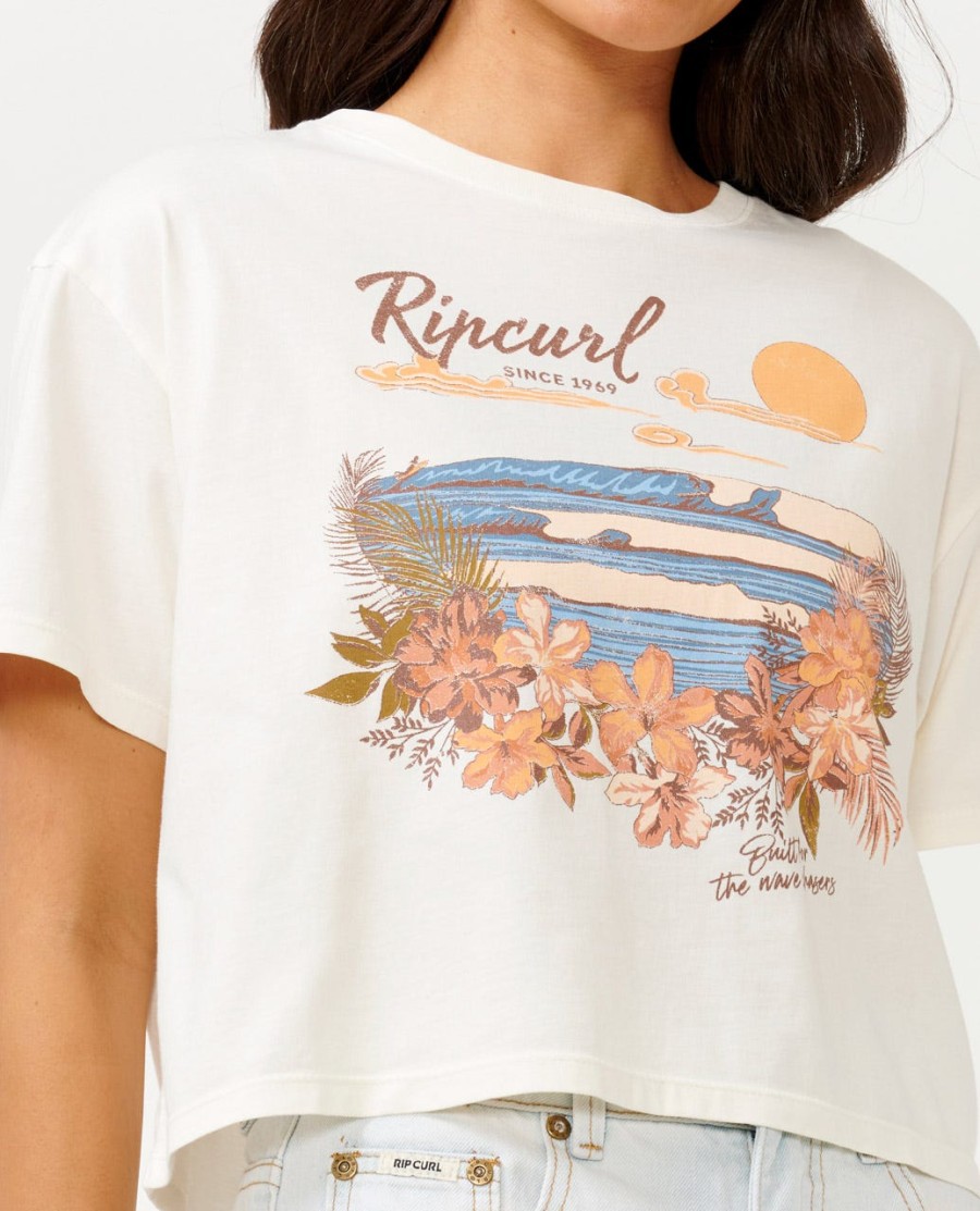 wave gliders crop tee
