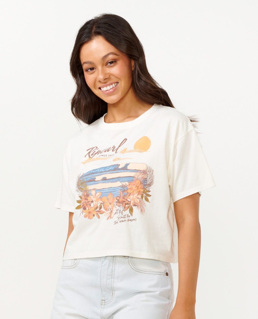 wave gliders crop tee