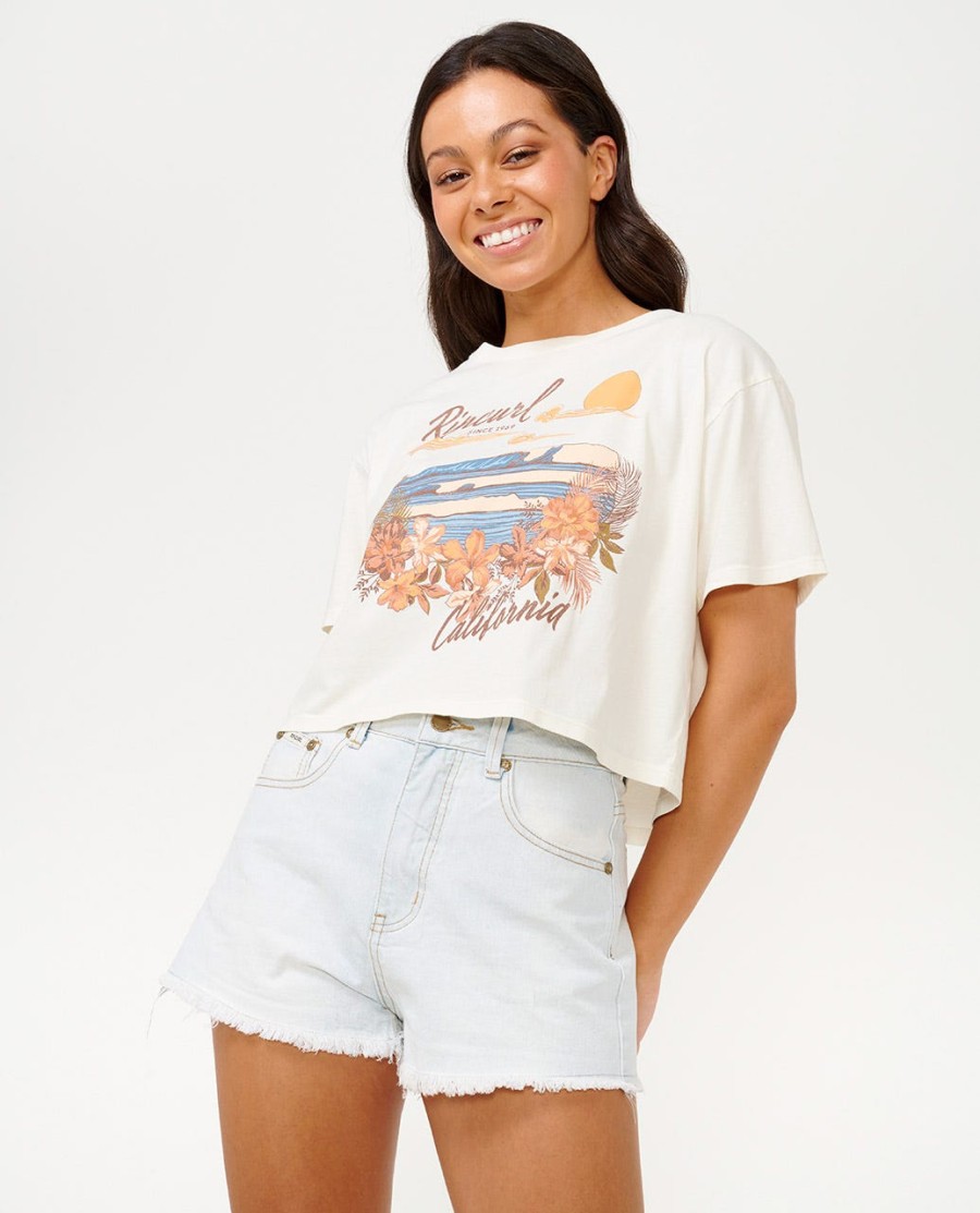 wave gliders crop tee