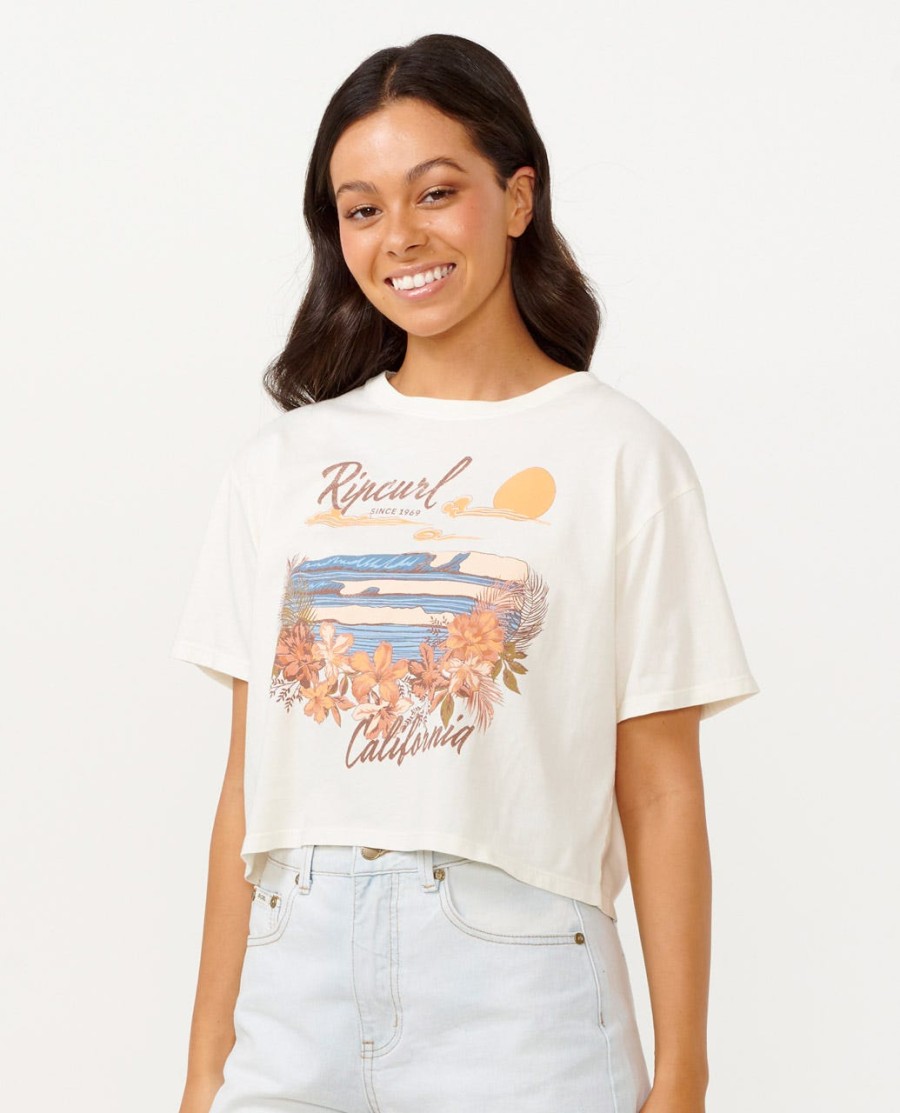 wave gliders crop tee