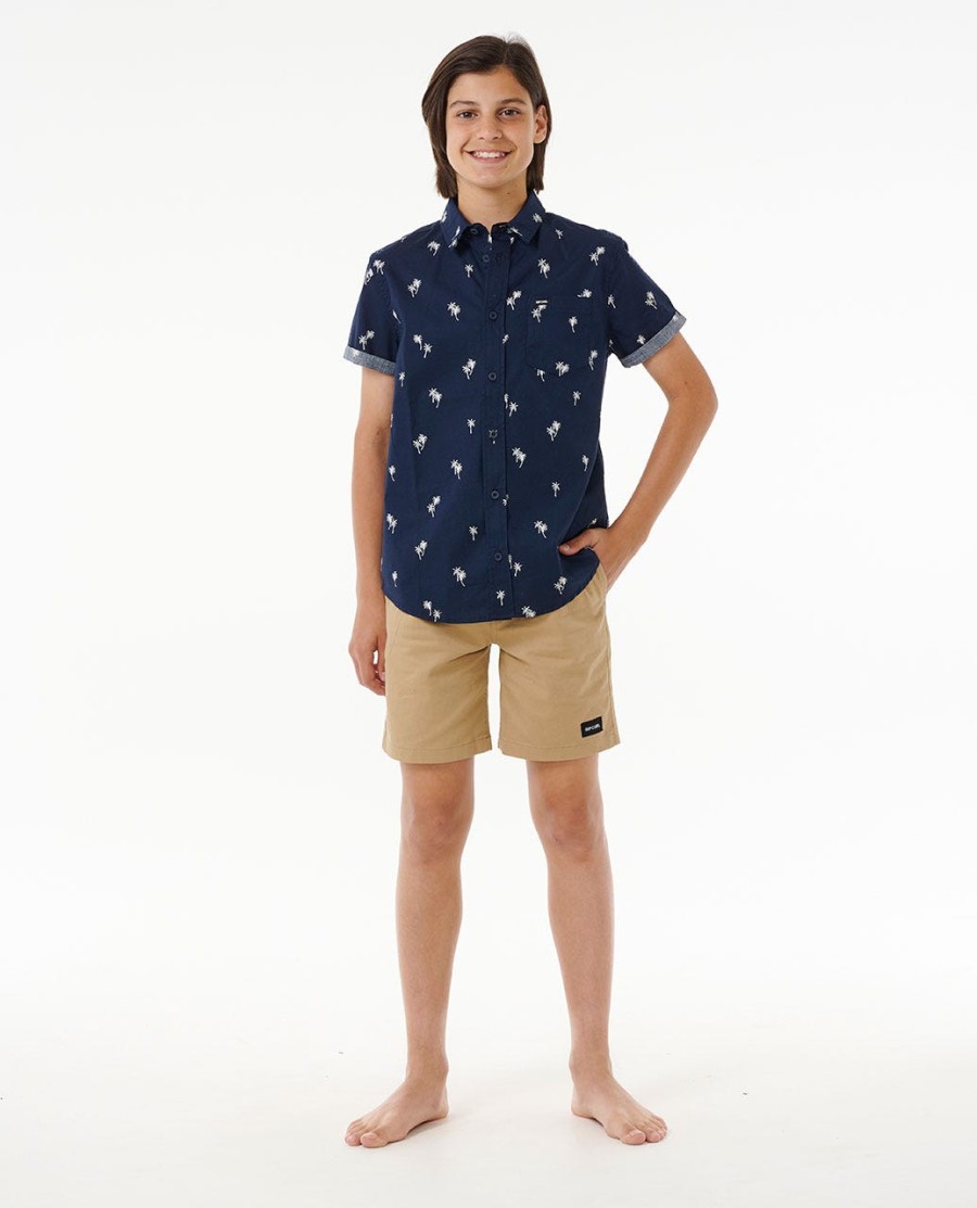paradise palms shirt - jongens 8-16 jaar