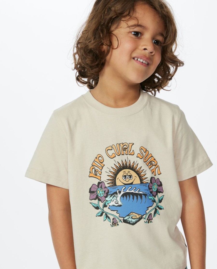 t-shirt met mystieke golven-print - jongens 1-8 jaar