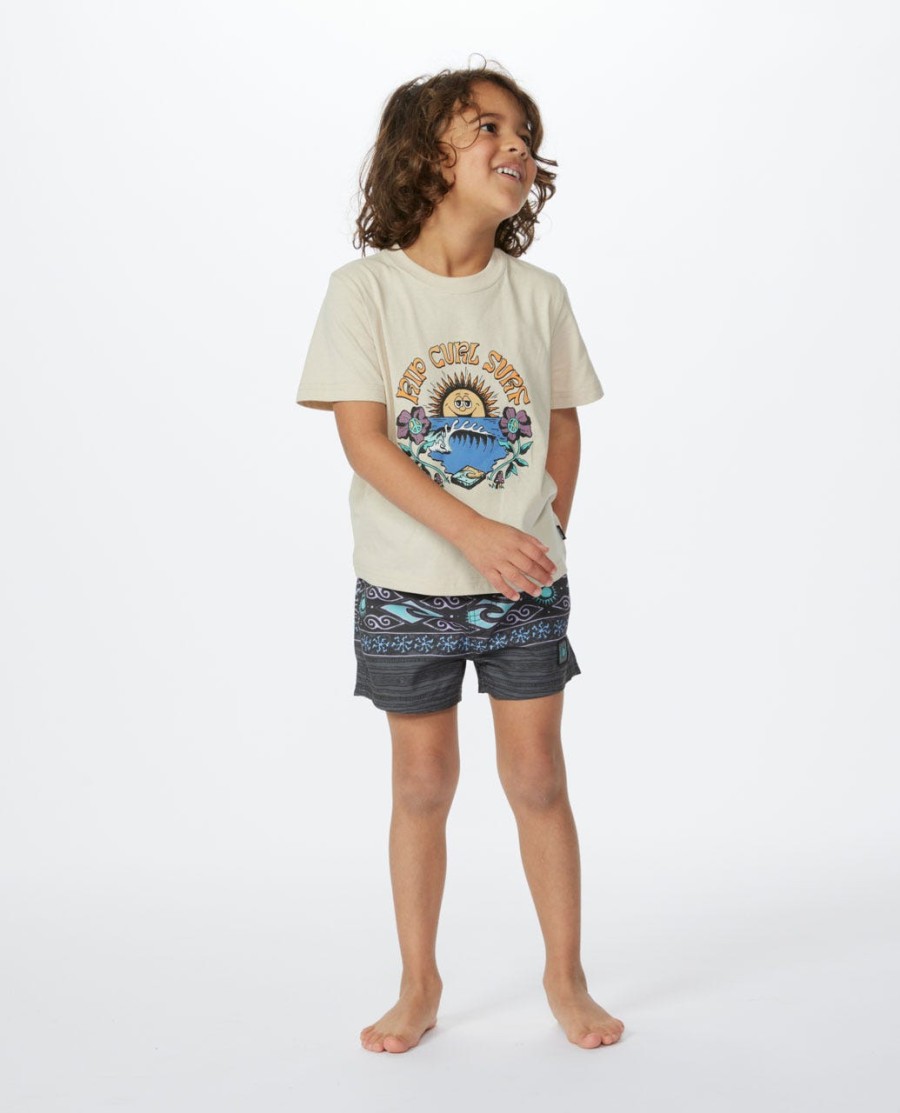 t-shirt met mystieke golven-print - jongens 1-8 jaar