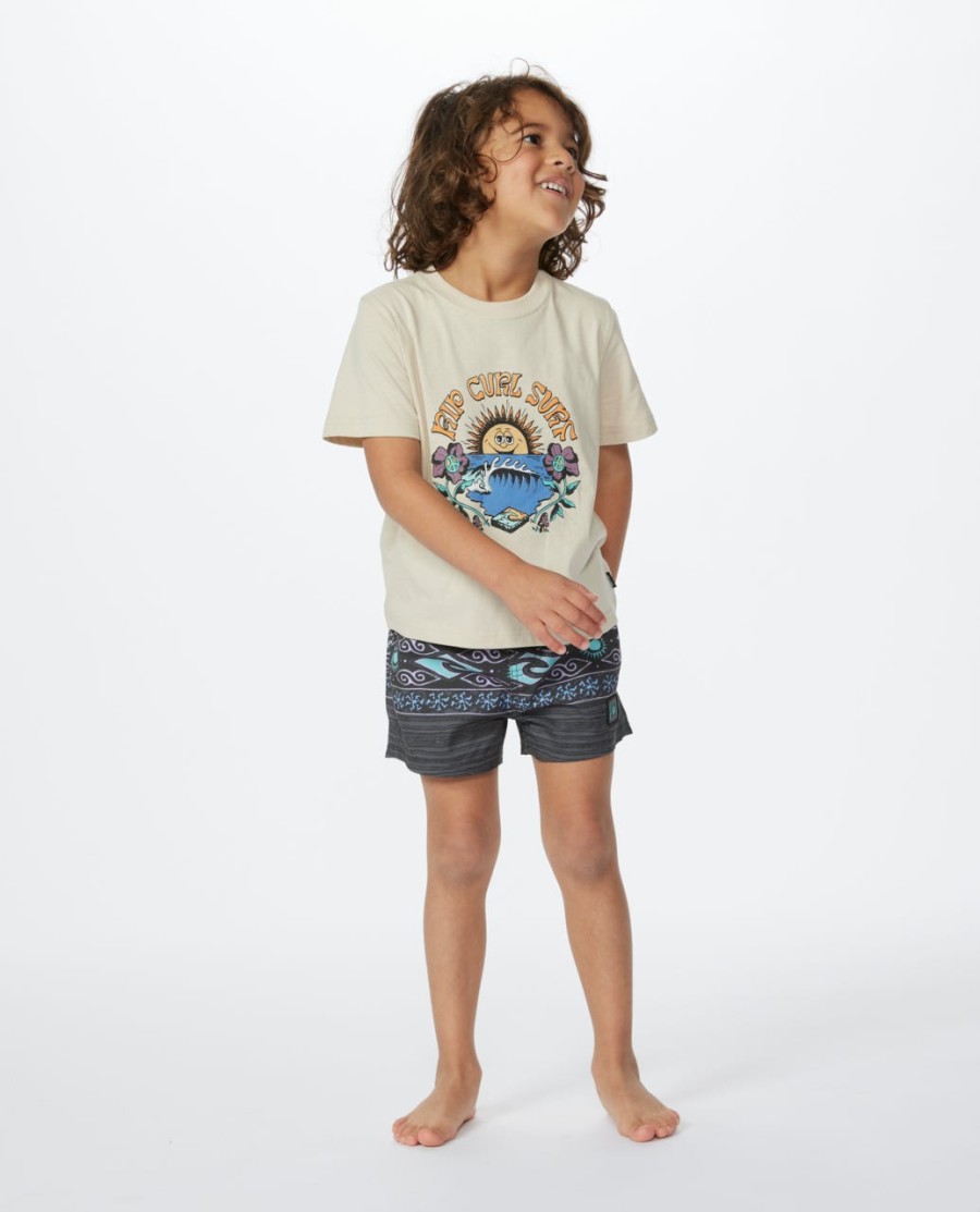 t-shirt met mystieke golven-print - jongens 1-8 jaar