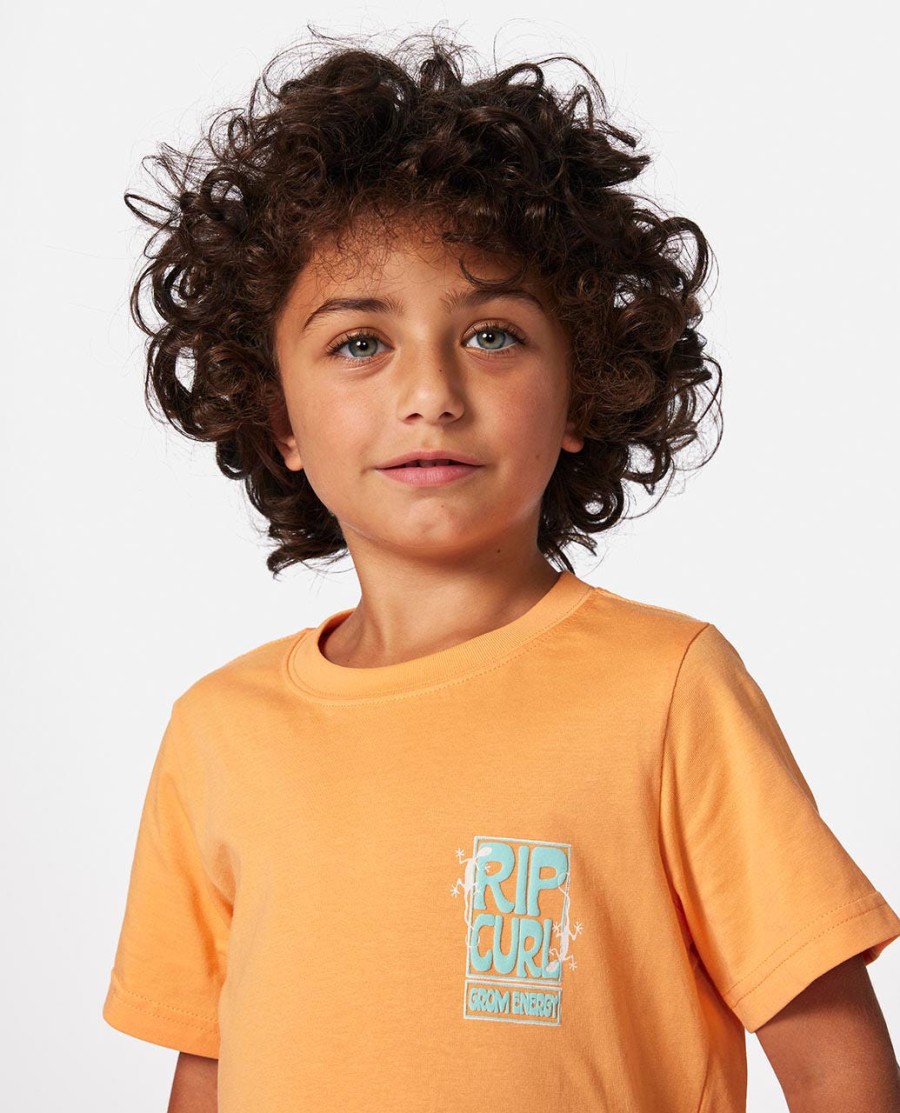 grom energy logo t-shirt - jongens 2-8 jaar