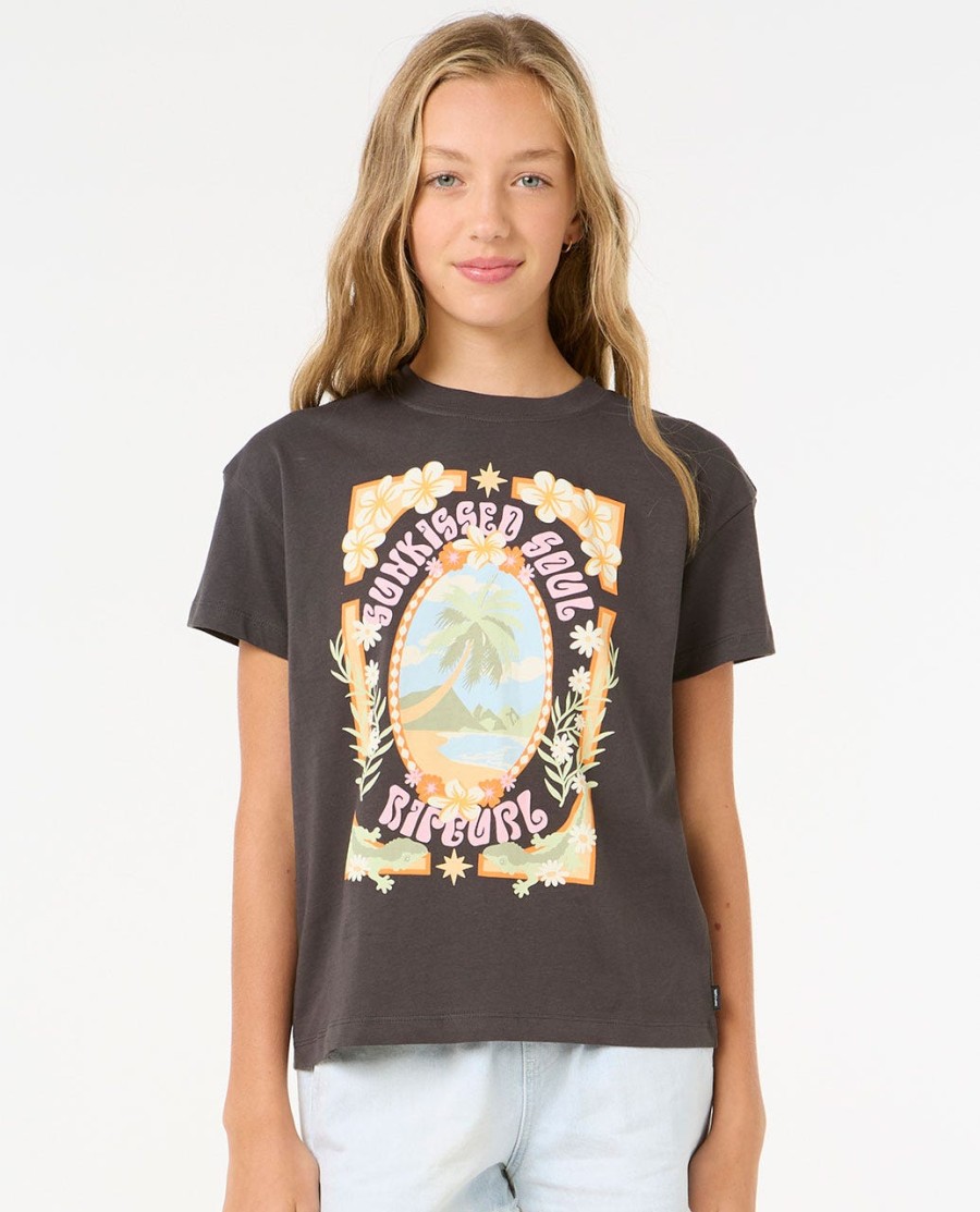 island bliss art t-shirt - meisje 8-14 jaar