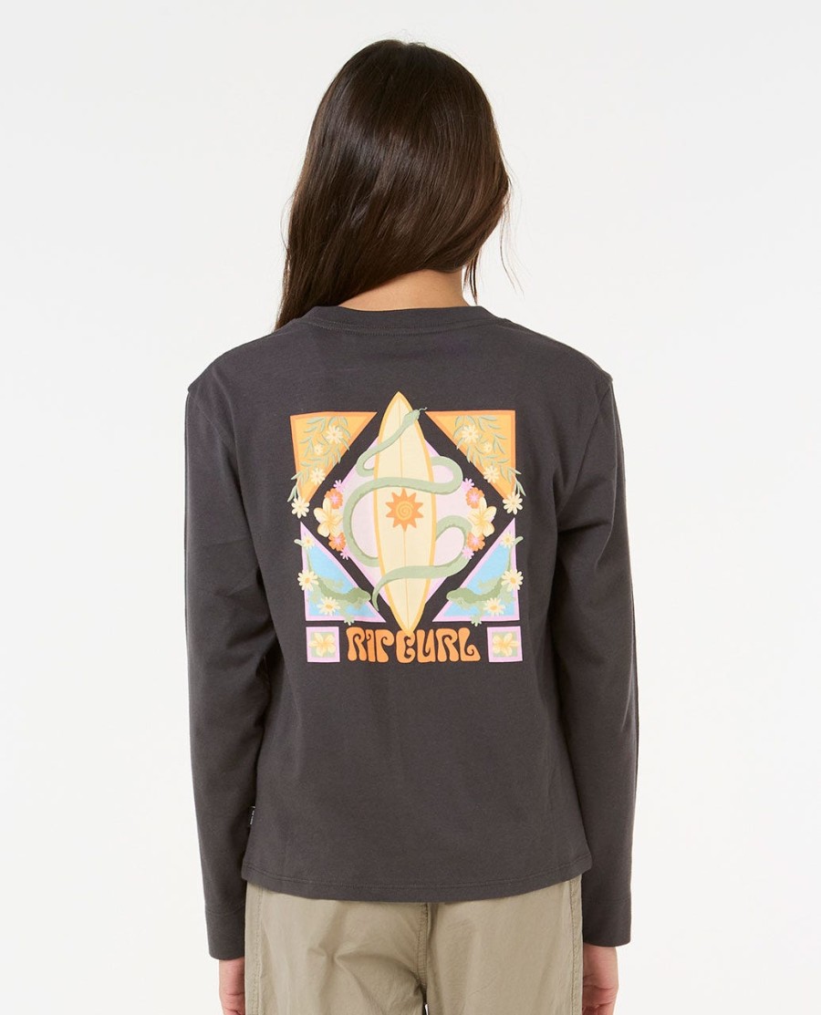island bliss t-shirt met lange mouwen - meisje 8-14 jaar