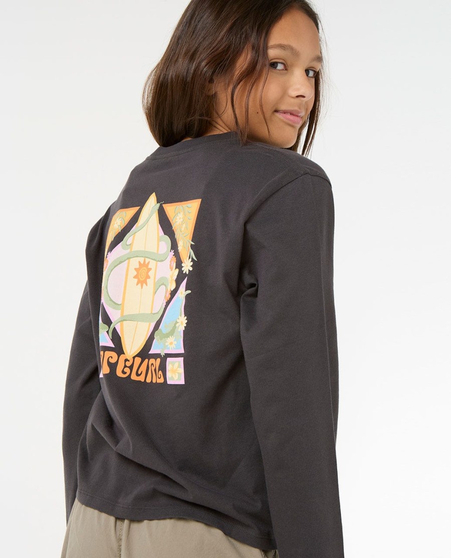 island bliss t-shirt met lange mouwen - meisje 8-14 jaar