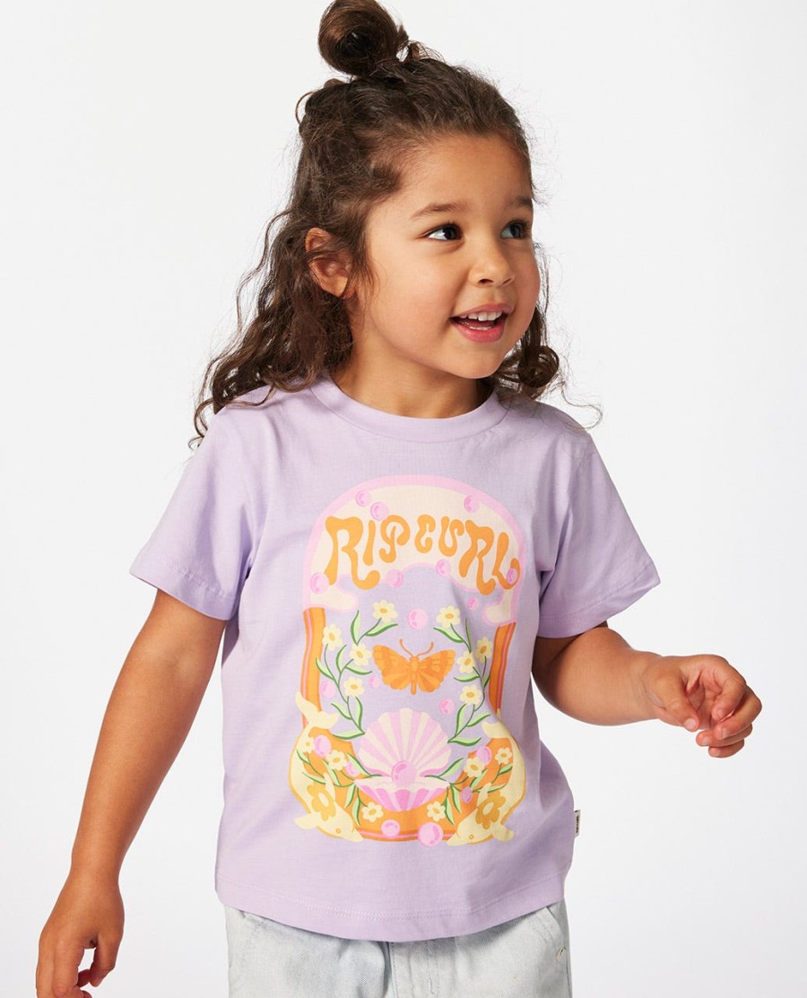 rainbow tropics art t-shirt - meisje 1-8 jaar