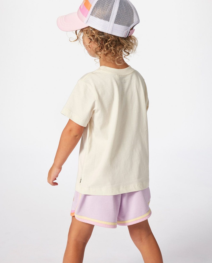 regenbooglogo t-shirt voor meisjes 1-8 jaar