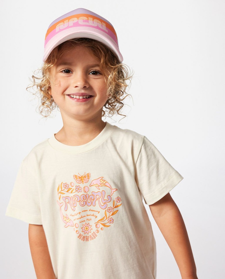 regenbooglogo t-shirt voor meisjes 1-8 jaar