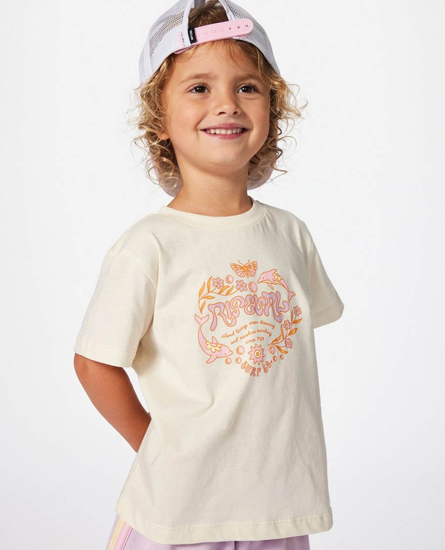 regenbooglogo t-shirt voor meisjes 1-8 jaar