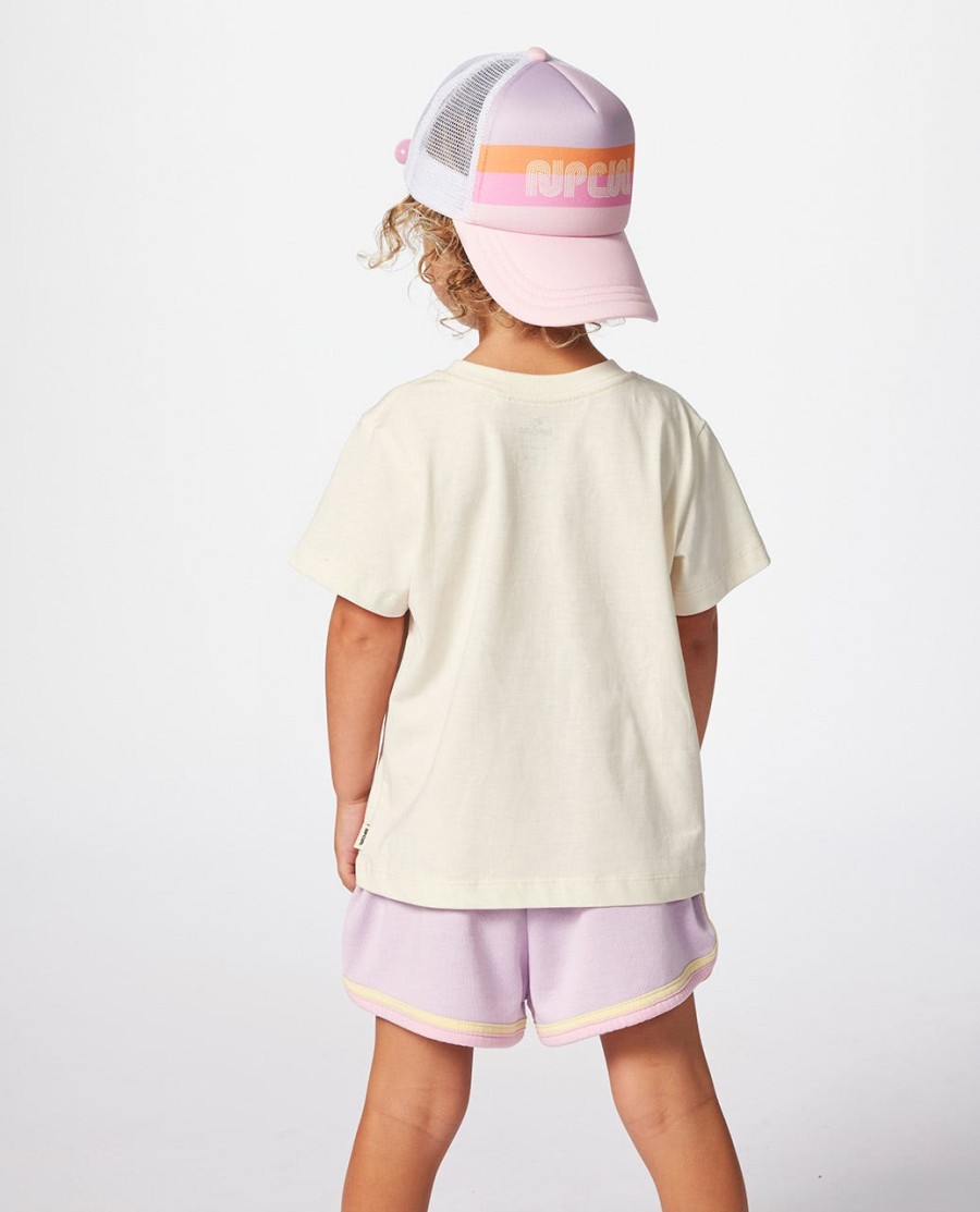 regenbooglogo t-shirt voor meisjes 1-8 jaar