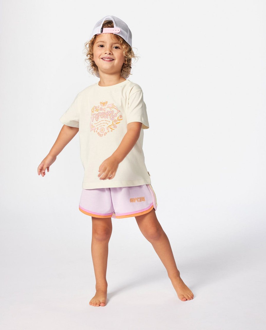 regenbooglogo t-shirt voor meisjes 1-8 jaar