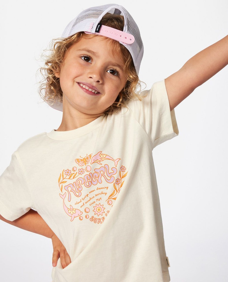regenbooglogo t-shirt voor meisjes 1-8 jaar