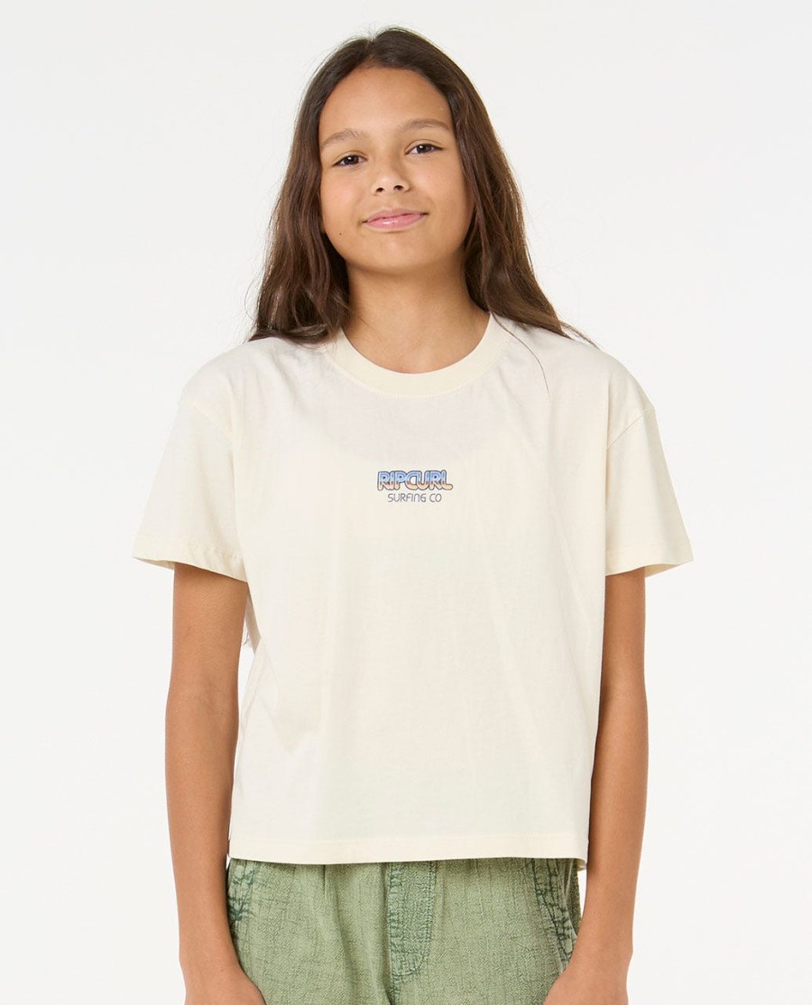zon zee crop t-shirt - meisje 8-14 jaar
