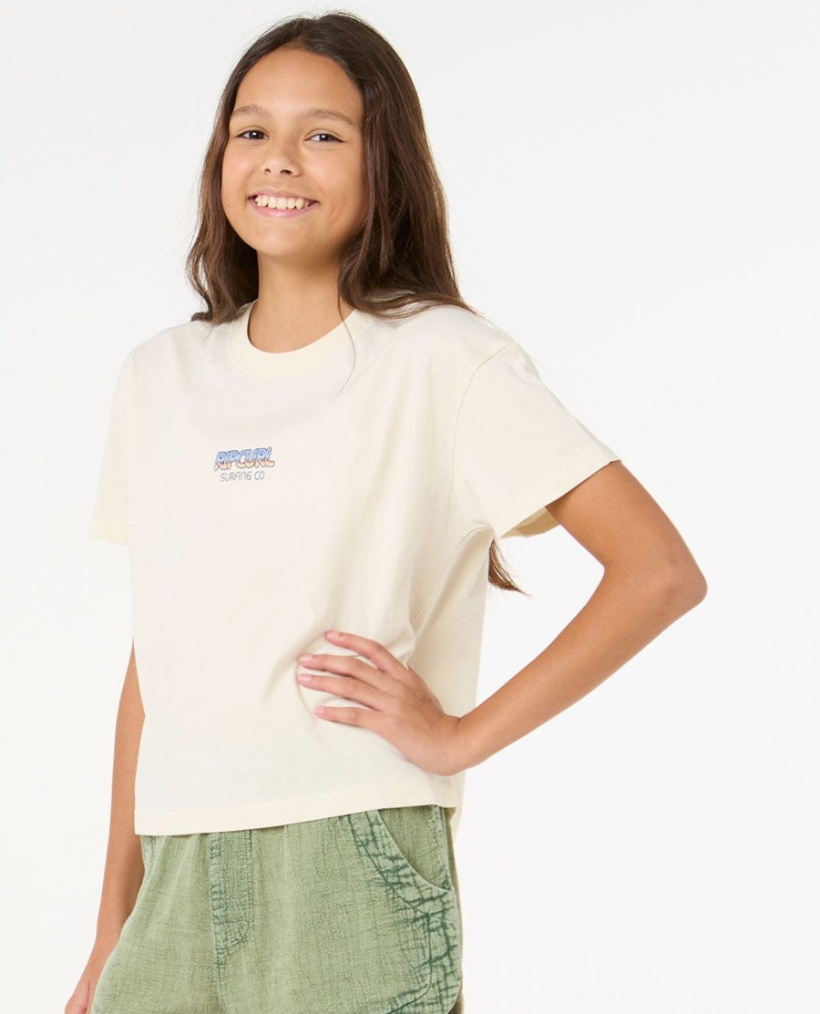 zon zee crop t-shirt - meisje 8-14 jaar