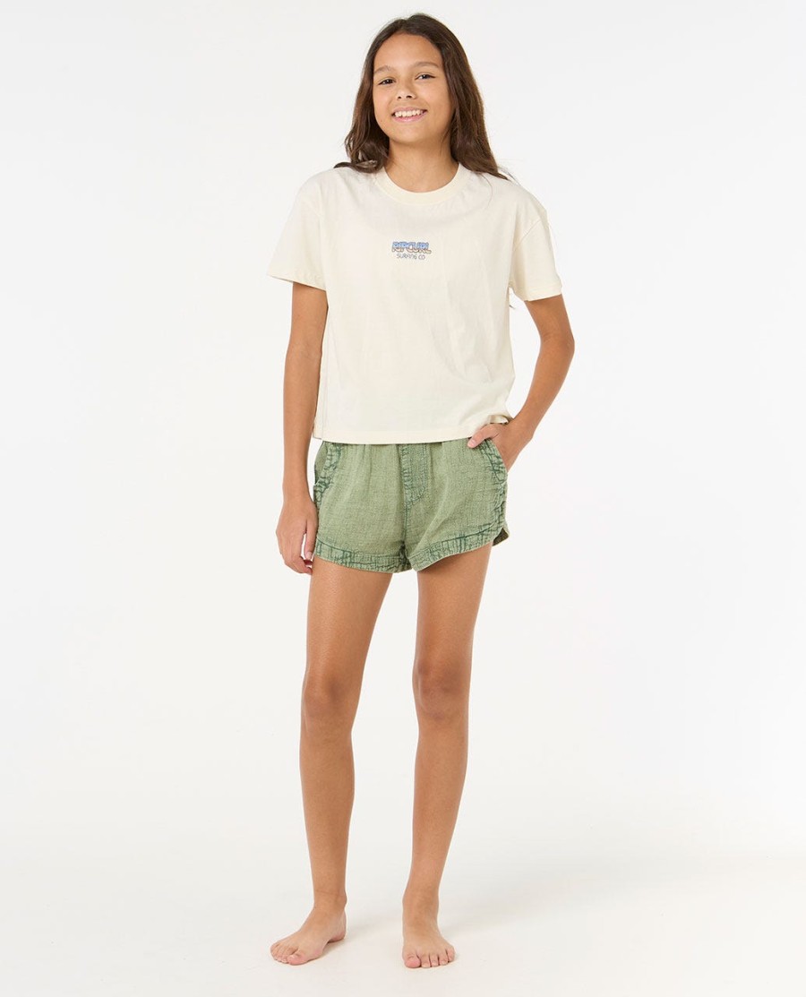 zon zee crop t-shirt - meisje 8-14 jaar