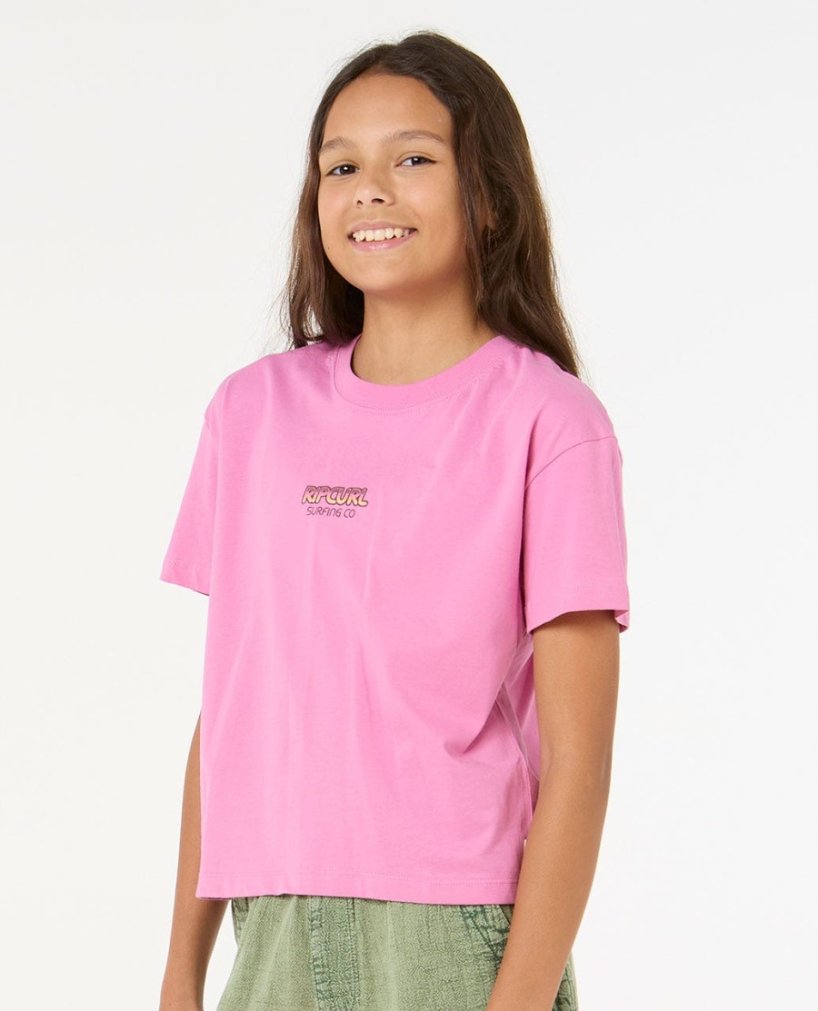 zon zee crop t-shirt - meisje 8-14 jaar