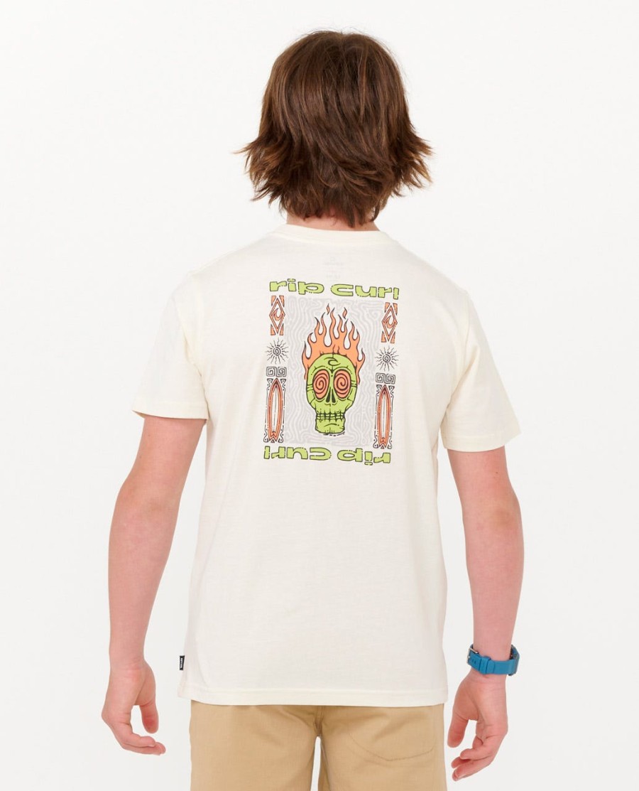 t-shirt met kosmische schedelprint - jongens 8-16 jaar