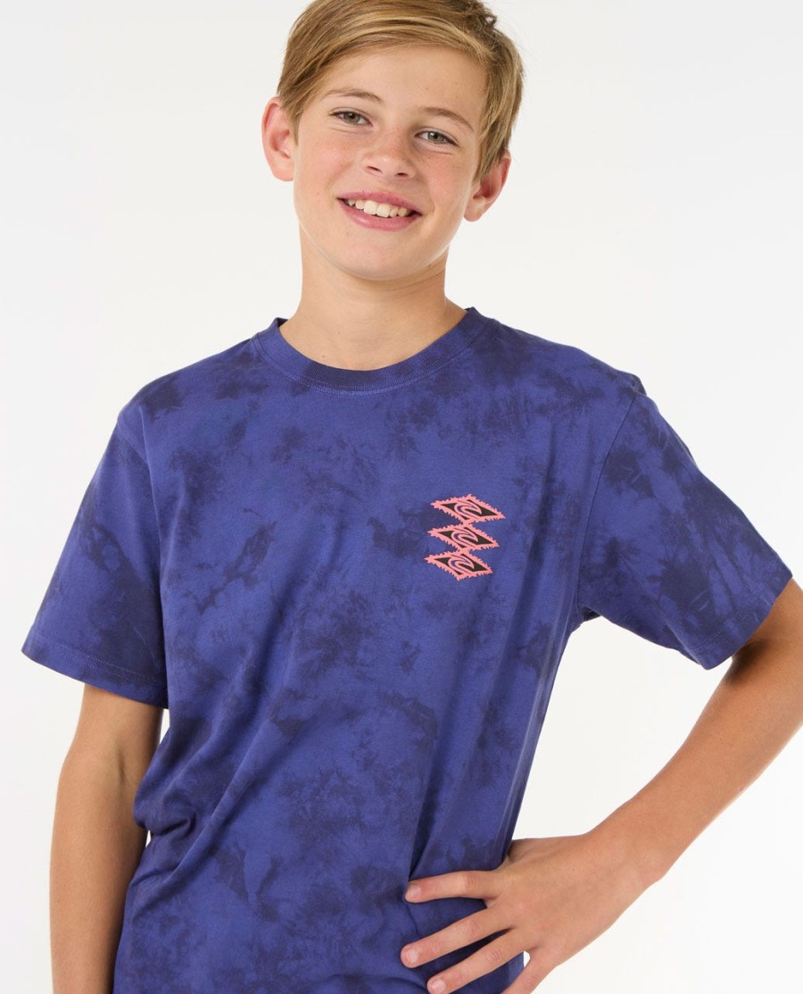 raw energy tie dye t-shirt - jongens 8-16 jaar